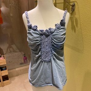 Bordeaux blue tank top Anthropologie